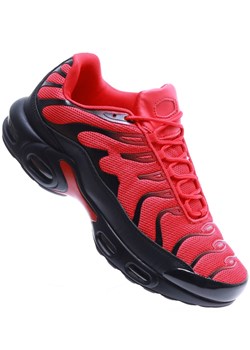 Czerwono czarne sznurowane męskie buty sportowe /E3-1 15603 T638/ ze sklepu Pantofelek24.pl w kategorii Buty sportowe męskie - zdjęcie 168764065
