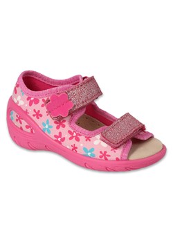Befado obuwie dziecięce pu 063P001 różowe ze sklepu ButyModne.pl w kategorii Kapcie dziecięce - zdjęcie 168765216