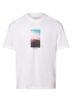 Jack & Jones Koszulka męska - JORVesterbro Mężczyźni Bawełna biały nadruk ze sklepu vangraaf w kategorii T-shirty męskie - zdjęcie 168771326