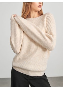 Sinsay - Sweter z miękkiej dzianiny - beżowy ze sklepu Sinsay w kategorii Swetry damskie - zdjęcie 168771608