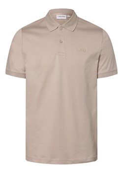 Calvin Klein Męska koszulka polo Mężczyźni Bawełna brudny róż jednolity ze sklepu vangraaf w kategorii T-shirty męskie - zdjęcie 168772129