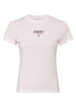 Tommy Jeans Koszulka damska Kobiety biały jednolity ze sklepu vangraaf w kategorii Bluzki damskie - zdjęcie 168772136