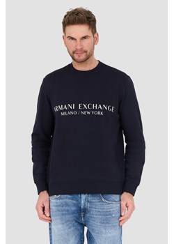 ARMANI EXCHANGE Granatowa bluza, Wybierz rozmiar XXL ze sklepu outfit.pl w kategorii Bluzy męskie - zdjęcie 168772267
