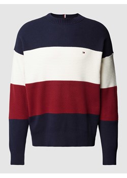Sweter z dzianiny w stylu Colour Blocking ze sklepu Peek&Cloppenburg  w kategorii Swetry męskie - zdjęcie 168772458