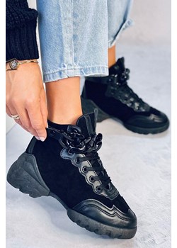 Sneakersy OREONA BLACK ze sklepu Ivet Shop w kategorii Buty sportowe damskie - zdjęcie 168772597