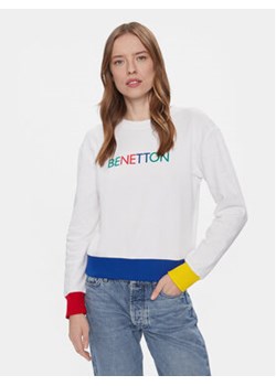 United Colors Of Benetton Bluza 3J68D1069 Biały Regular Fit ze sklepu MODIVO w kategorii Bluzy damskie - zdjęcie 168773536