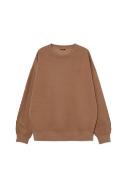 Cropp - Gładka bluza comfort - brązowy ze sklepu Cropp w kategorii Bluzy męskie - zdjęcie 168773605