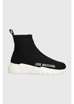 Love Moschino sneakersy kolor czarny JA15263G1IIZ500A ze sklepu ANSWEAR.com w kategorii Buty sportowe damskie - zdjęcie 168775017