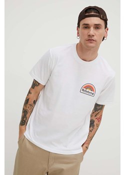 Billabong t-shirt bawełniany BILLABONG X ADVENTURE DIVISION męski kolor biały z nadrukiem ABYZT02301 ze sklepu ANSWEAR.com w kategorii T-shirty męskie - zdjęcie 168775537