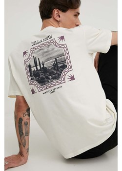 Billabong t-shirt bawełniany męski kolor beżowy z nadrukiem ABYZT02269 ze sklepu ANSWEAR.com w kategorii T-shirty męskie - zdjęcie 168775547