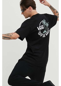 Vans t-shirt bawełniany męski kolor czarny z nadrukiem ze sklepu ANSWEAR.com w kategorii T-shirty męskie - zdjęcie 168775578