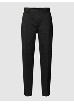Spodnie materiałowe o kroju slim fit z fakturowanym wzorem model ‘AITOR’ ze sklepu Peek&Cloppenburg  w kategorii Spodnie męskie - zdjęcie 168776368