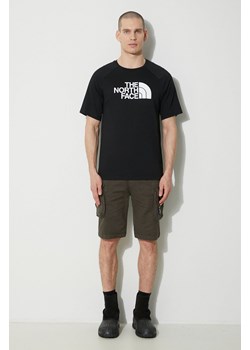 The North Face t-shirt bawełniany M S/S Raglan Easy Tee męski kolor czarny z nadrukiem NF0A87N7JK31 ze sklepu PRM w kategorii T-shirty męskie - zdjęcie 168779218