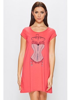 Koszula 67/5-30/514C, Kolor różowy-wzór, Rozmiar M, Miss Fabio ze sklepu Intymna w kategorii Koszule nocne - zdjęcie 168782269