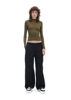 Cropp - Czarne spodnie straight - czarny ze sklepu Cropp w kategorii Spodnie damskie - zdjęcie 168782626