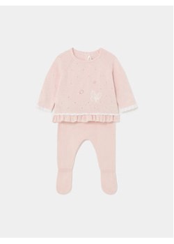 Mayoral Komplet bluzka i półśpiochy 1528 Różowy Regular Fit ze sklepu MODIVO w kategorii Komplety niemowlęce - zdjęcie 168788248