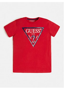Guess T-Shirt L73I55 K8HM0 Czerwony Regular Fit ze sklepu MODIVO w kategorii T-shirty chłopięce - zdjęcie 168788515