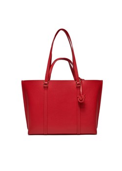 Torebka Pinko Carrie Shopper Big PE 24 PLTT 102832 A1LF Czerwony ze sklepu eobuwie.pl w kategorii Torby Shopper bag - zdjęcie 168788828