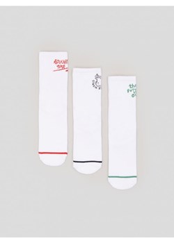 Sinsay - Skarpetki 3 pack - biały ze sklepu Sinsay w kategorii Skarpetki dziecięce - zdjęcie 168790325