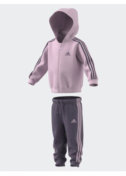 adidas Komplet dresowy Essentials Full-Zip Hooded Jogger Set IJ8851 Różowy Regular Fit ze sklepu MODIVO w kategorii Dresy dla niemowlaka - zdjęcie 168792496
