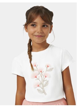 Mayoral T-Shirt 6012 Biały Regular Fit ze sklepu MODIVO w kategorii Bluzki dziewczęce - zdjęcie 168794488