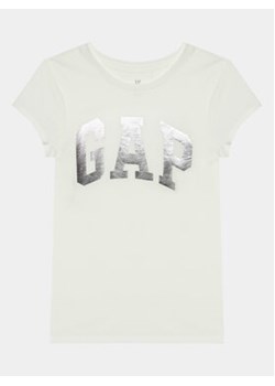 Gap T-Shirt 792399-04 Biały Regular Fit ze sklepu MODIVO w kategorii Bluzki dziewczęce - zdjęcie 168794568