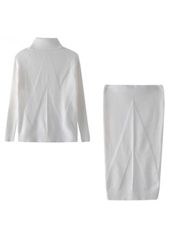 Zestaw Dwuczęściowy Sweter Z Golfem I Spódnica ze sklepu ParinePL w kategorii Komplety i garnitury damskie - zdjęcie 168795105