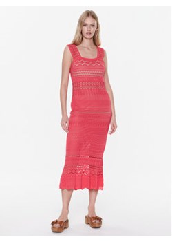 TWINSET Sukienka letnia 231TP3166 Różowy Regular Fit ze sklepu MODIVO w kategorii Sukienki - zdjęcie 168795729