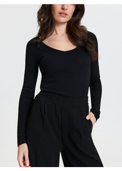 Sinsay - Bluzka z długimi rękawami - czarny ze sklepu Sinsay w kategorii Bluzki damskie - zdjęcie 168798525