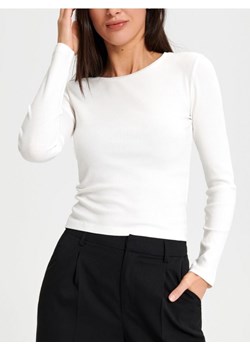 Sinsay - Koszulka z długimi rękawami - kremowy ze sklepu Sinsay w kategorii Bluzki damskie - zdjęcie 168798545