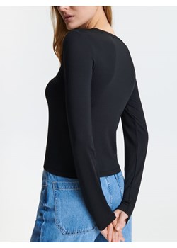 Sinsay - Koszulka z długimi rękawami - czarny ze sklepu Sinsay w kategorii Bluzki damskie - zdjęcie 168798549