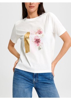 Sinsay - Koszulka z nadrukiem - biały ze sklepu Sinsay w kategorii Bluzki damskie - zdjęcie 168798758