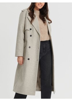 Sinsay - Płaszcz z paskiem - beżowy ze sklepu Sinsay w kategorii Płaszcze damskie - zdjęcie 168798767