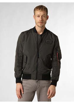 Alpha Industries Kurtka męska Mężczyźni Sztuczne włókno antracytowy jednolity ze sklepu vangraaf w kategorii Kurtki męskie - zdjęcie 168808498