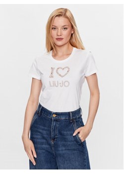 Liu Jo T-Shirt WF3076 JS923 Biały Regular Fit ze sklepu MODIVO w kategorii Bluzki damskie - zdjęcie 168809757