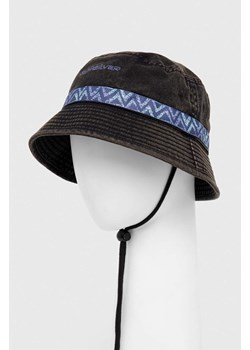 Quiksilver kapelusz bawełniany kolor czarny bawełniany ze sklepu ANSWEAR.com w kategorii Kapelusze męskie - zdjęcie 168812918