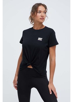 Dkny t-shirt bawełniany damski kolor czarny DP3T9660 ze sklepu ANSWEAR.com w kategorii Bluzki damskie - zdjęcie 168813299