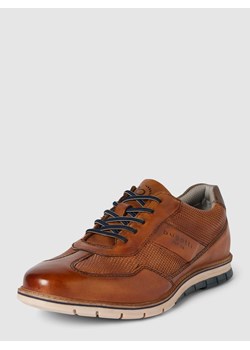 Sneakersy skórzane z nadrukiem z logo model ‘Simone Comfort’ ze sklepu Peek&Cloppenburg  w kategorii Półbuty męskie - zdjęcie 168813828