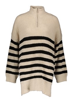 ONLY Sweter &quot;Alfrida&quot; w kolorze beżowo-czarnym ze sklepu Limango Polska w kategorii Swetry damskie - zdjęcie 168818906