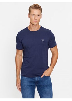 Guess T-Shirt U97M00 K6YW1 Granatowy Slim Fit ze sklepu MODIVO w kategorii T-shirty męskie - zdjęcie 168819905