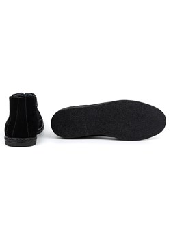 Buty męskie sztyblety sznurowane 307lu czarne ze sklepu butyolivier w kategorii Buty zimowe męskie - zdjęcie 168821909