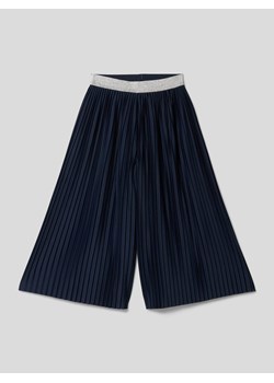 Spodnie materiałowe o kroju regular fit z plisami ze sklepu Peek&Cloppenburg  w kategorii Spodnie dziewczęce - zdjęcie 168822465