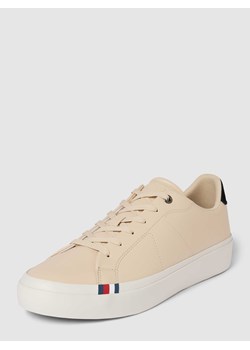 Sneakersy ze skóry z obszyciem w kontrastowym kolorze ze sklepu Peek&Cloppenburg  w kategorii Trampki męskie - zdjęcie 168822476