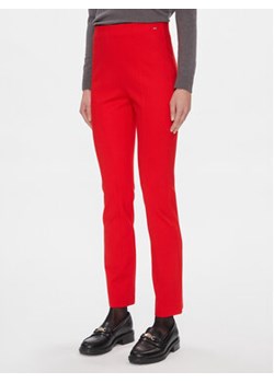 Tommy Hilfiger Spodnie materiałowe Elevated WW0WW39721 Czerwony Slim Fit ze sklepu MODIVO w kategorii Spodnie damskie - zdjęcie 168826855