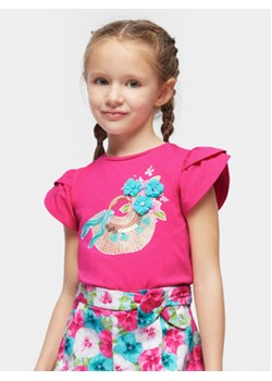 Mayoral T-Shirt 3091 Różowy Regular Fit ze sklepu MODIVO w kategorii Bluzki dziewczęce - zdjęcie 168826935