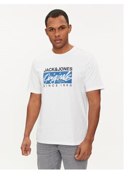 Jack&Jones T-Shirt Races 12232649 Biały Standard Fit ze sklepu MODIVO w kategorii T-shirty męskie - zdjęcie 168827078