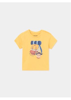 Mayoral T-Shirt 1020 Żółty Regular Fit ze sklepu MODIVO w kategorii Koszulki niemowlęce - zdjęcie 168827366