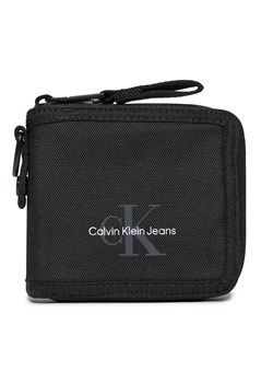 Mały Portfel Męski Calvin Klein Jeans Sport Essentials Compact Zip Ut K50K510774 Czarny ze sklepu eobuwie.pl w kategorii Portfele męskie - zdjęcie 168828025