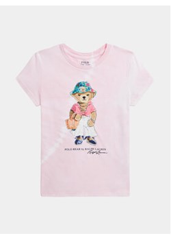 Polo Ralph Lauren T-Shirt 313935441001 Różowy Regular Fit ze sklepu MODIVO w kategorii Bluzki dziewczęce - zdjęcie 168828879