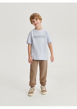 Reserved - Bawełniane joggery - brązowy ze sklepu Reserved w kategorii Spodnie chłopięce - zdjęcie 168835925